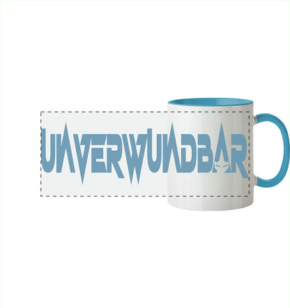 UNVERWUNDBAR - Panorama Tasse zweifarbig