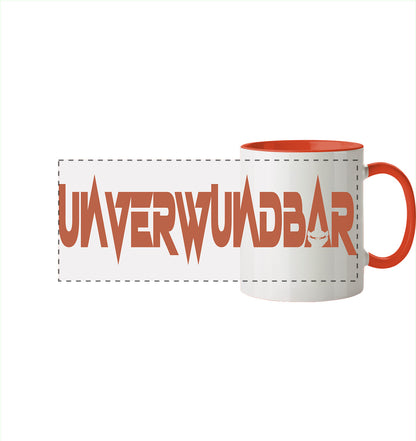 UNVERWUNDBAR - Panorama Tasse zweifarbig